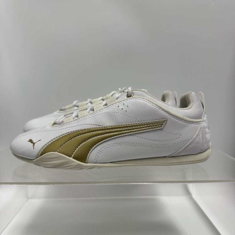 Brand New Puma Catch Soleil Sneakers Shoes White Gold 404307-01 Women's Size 8